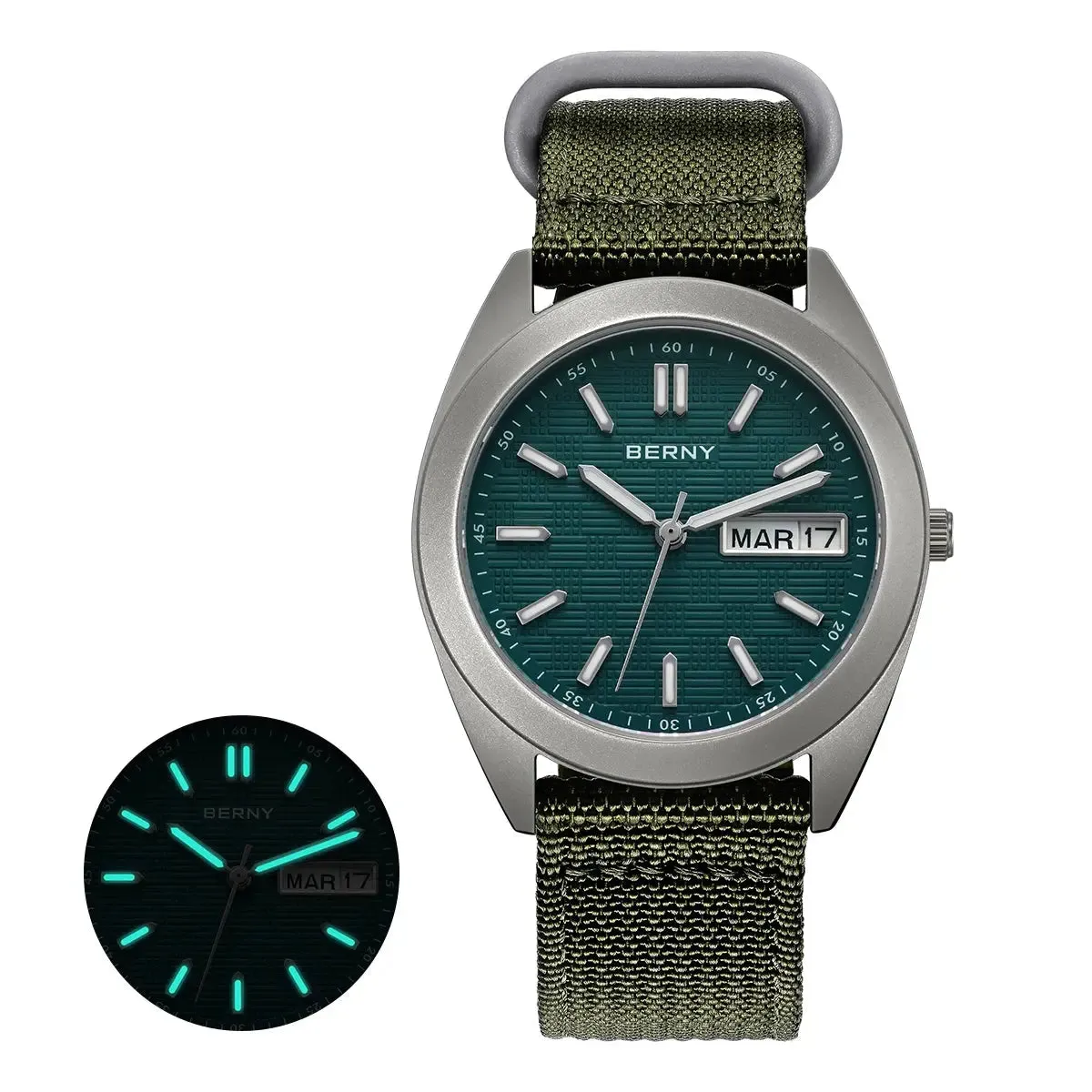 Watches For Men Date Week Calendar Watch 38mm Super Luminous Men's