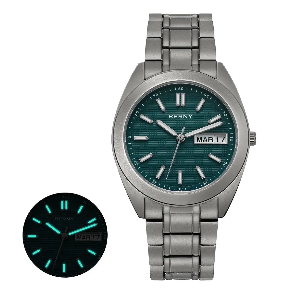 Watches For Men Date Week Calendar Watch 38mm Super Luminous Men's