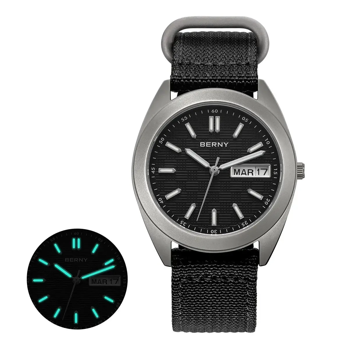 Watches For Men Date Week Calendar Watch 38mm Super Luminous Men's