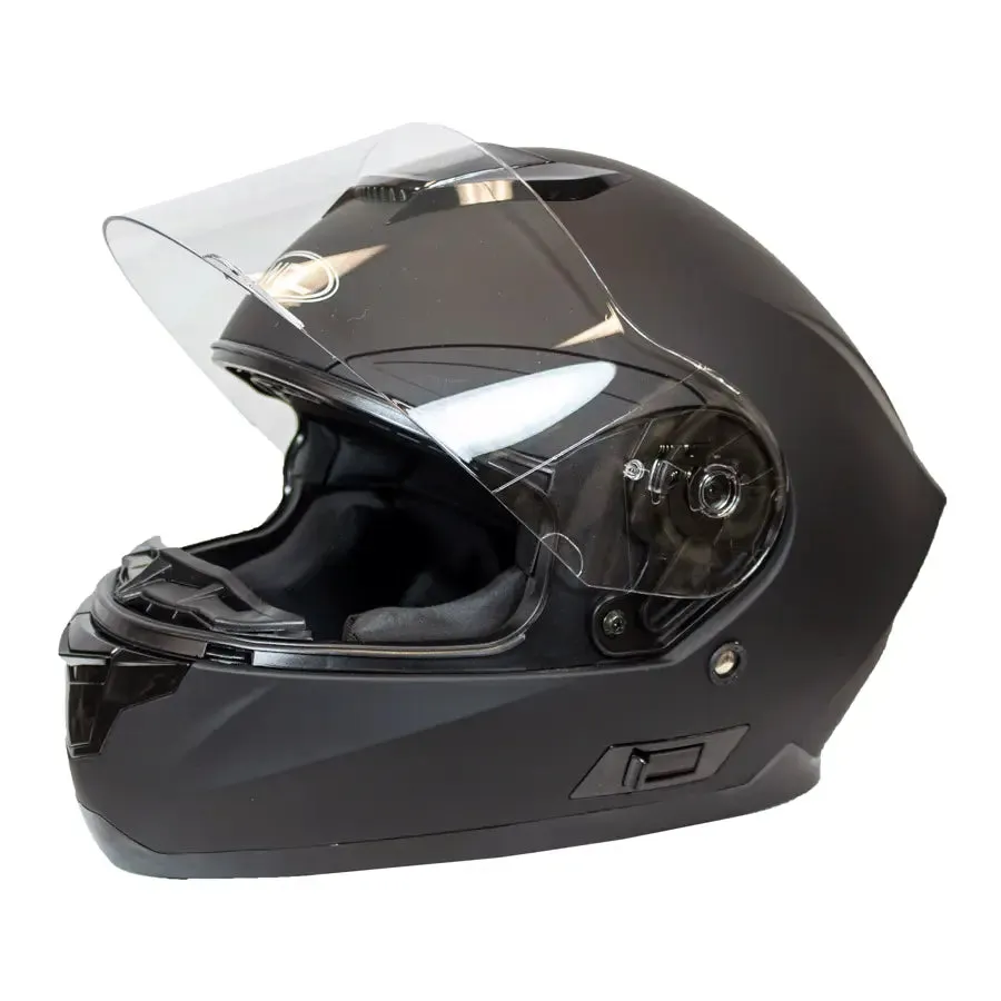 West Coast Leather Full Face Matte Black Helmet
