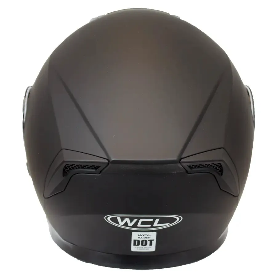 West Coast Leather Full Face Matte Black Helmet