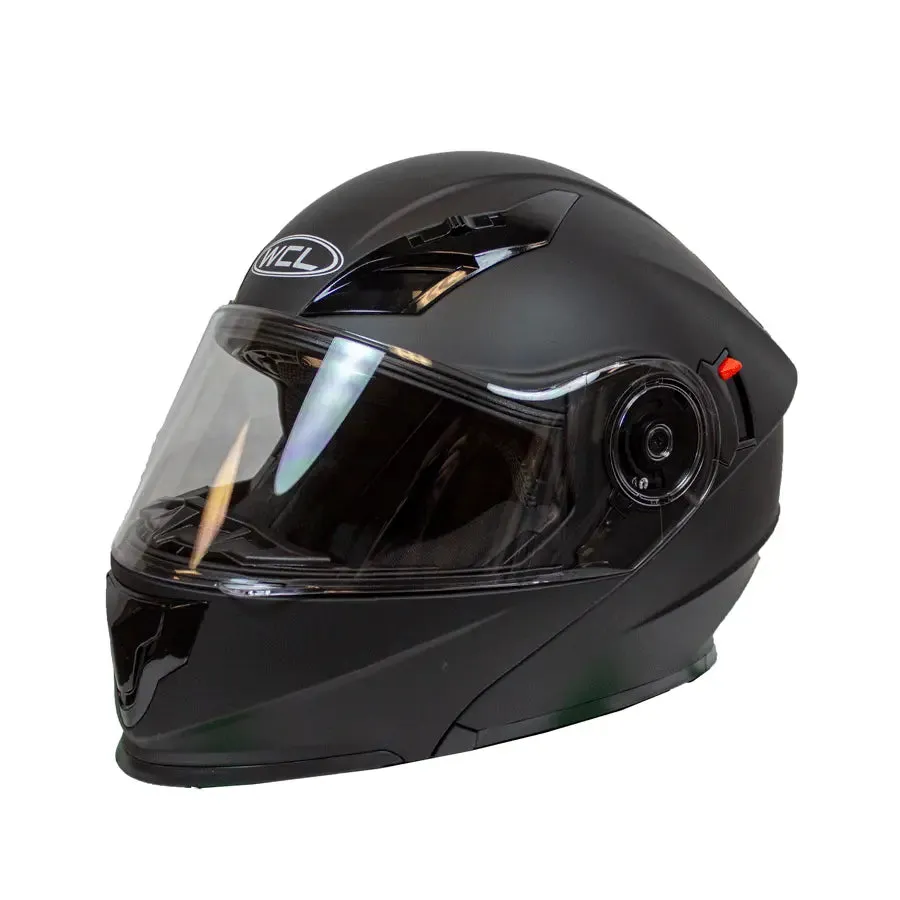 West Coast Leather Modular Full Face Motorcycle Helmet with Double Lens Visor