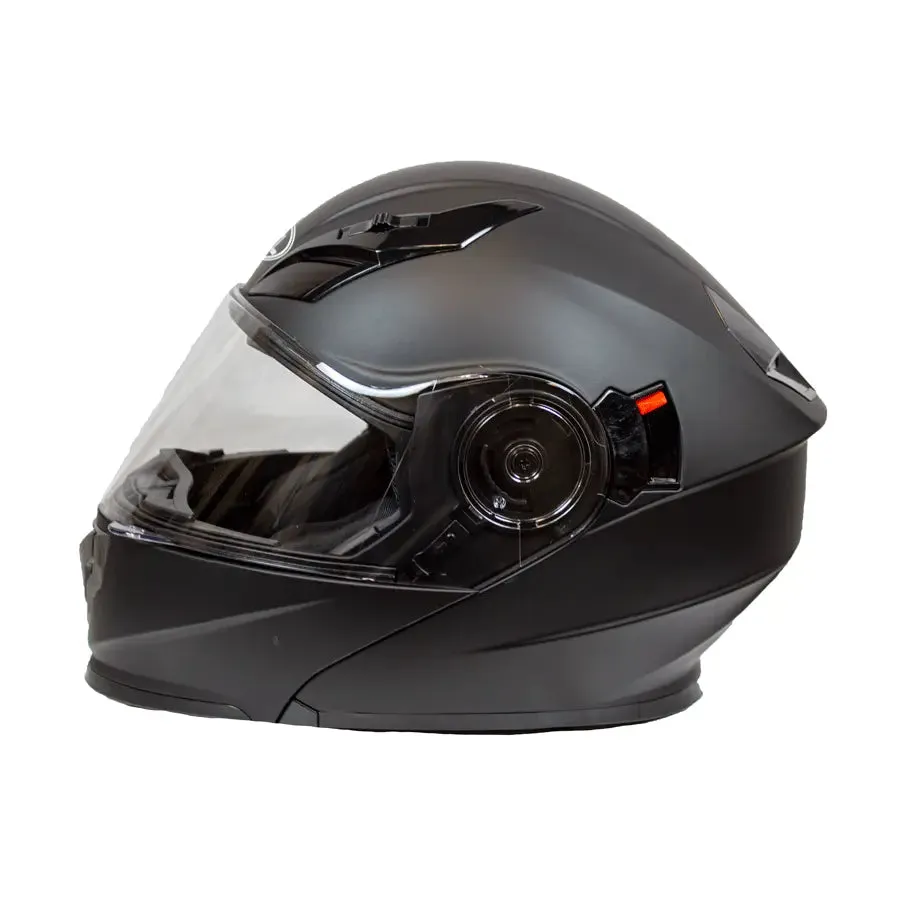 West Coast Leather Modular Full Face Motorcycle Helmet with Double Lens Visor