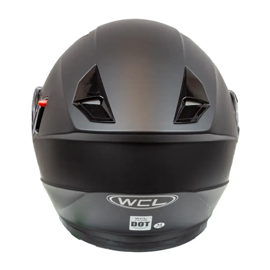 West Coast Leather Modular Full Face Motorcycle Helmet with Double Lens Visor