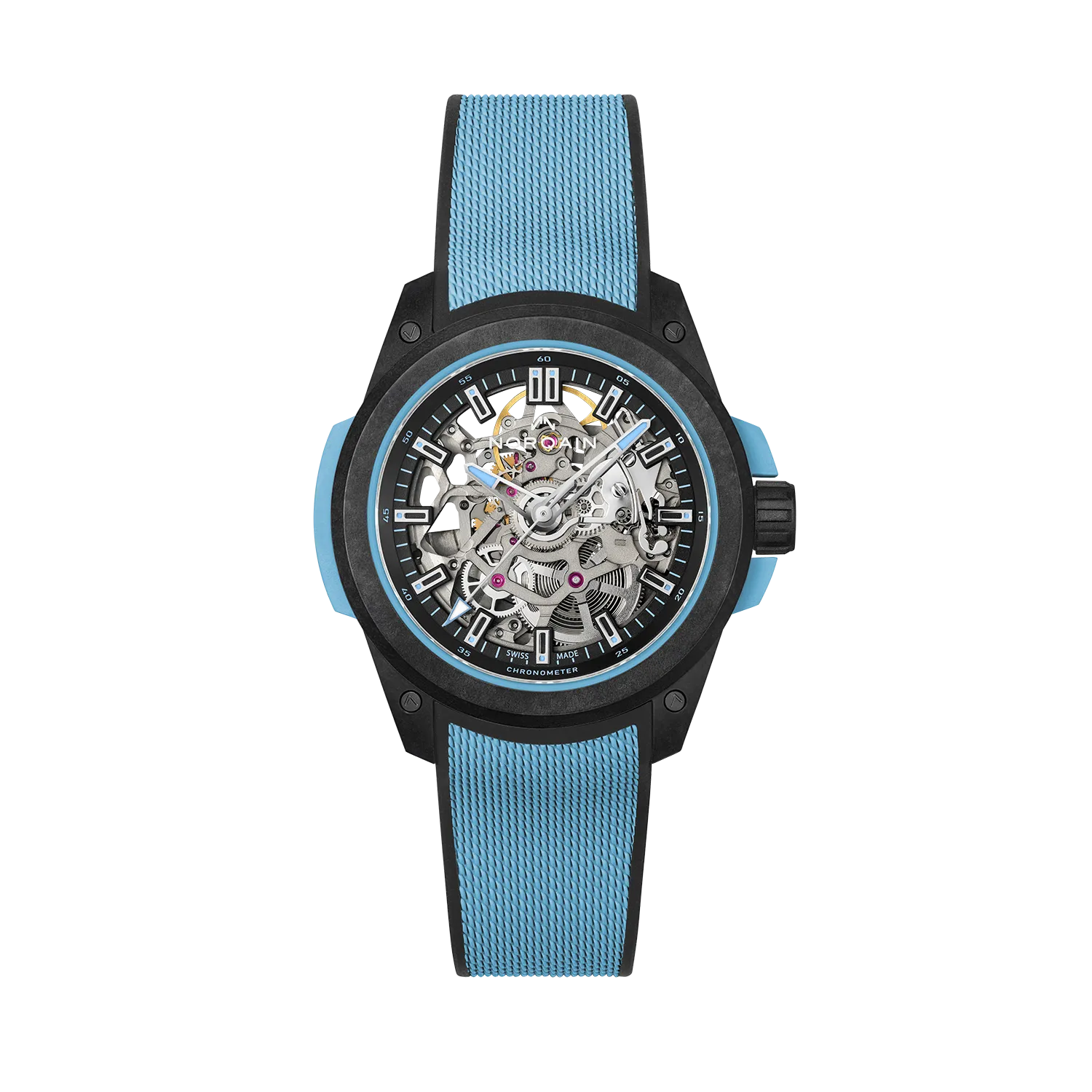 Wild One Skeleton 39MM - Sky Blue