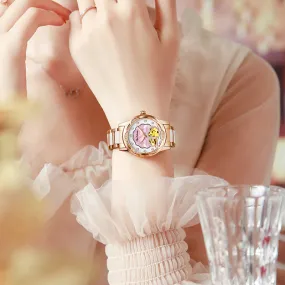 Women's Mechanical Diamond Automatic Skeleton Ceramic Strap Wristwatches