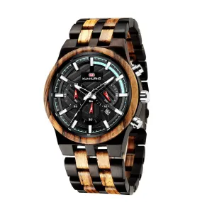 Wooden Quartz Watches With Large Dial