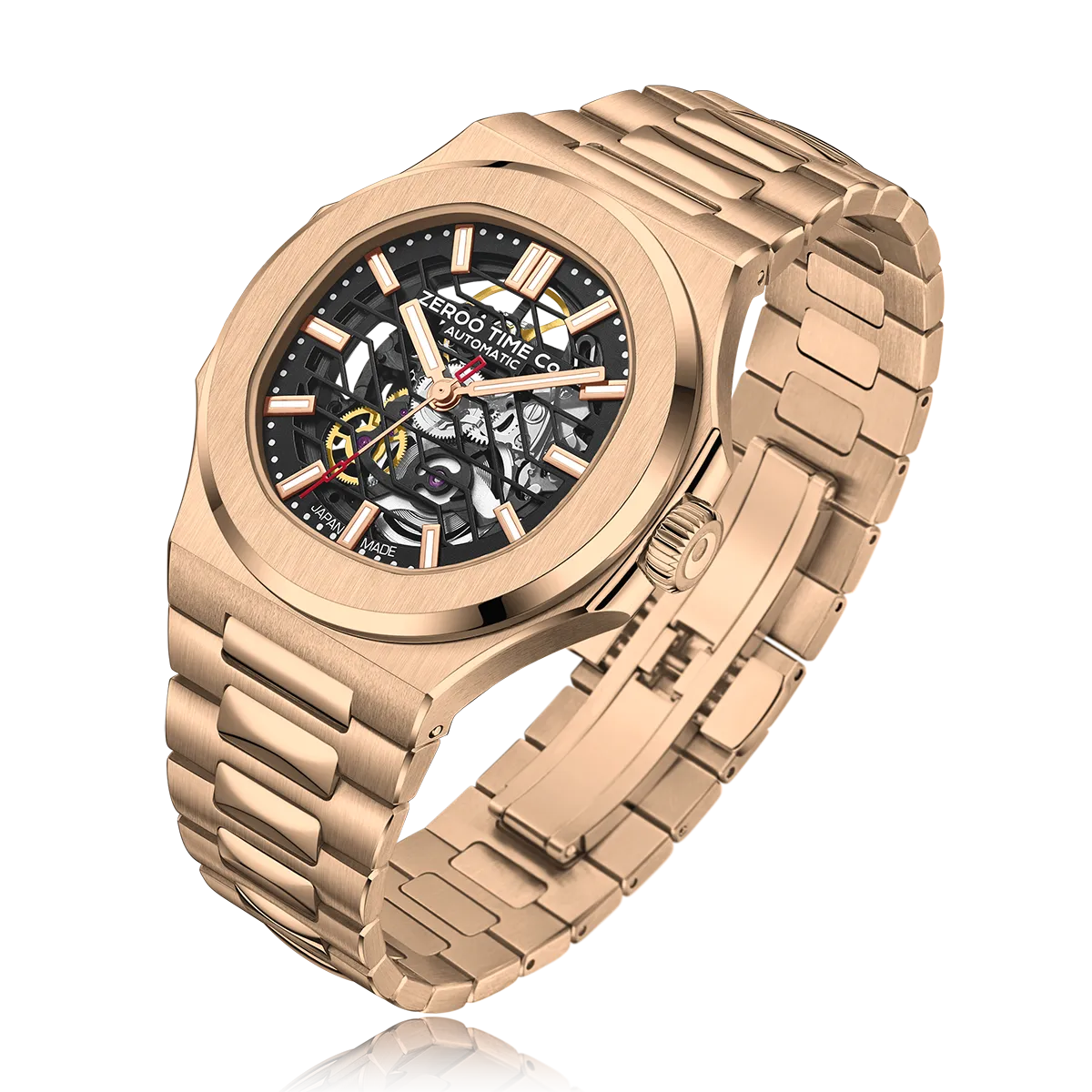 ZEROO M3 THE LYRA SKELETON MECHANICAL AUTOMATICAUTOMATIC WATCH FOR GENTS - ZM003SRBK