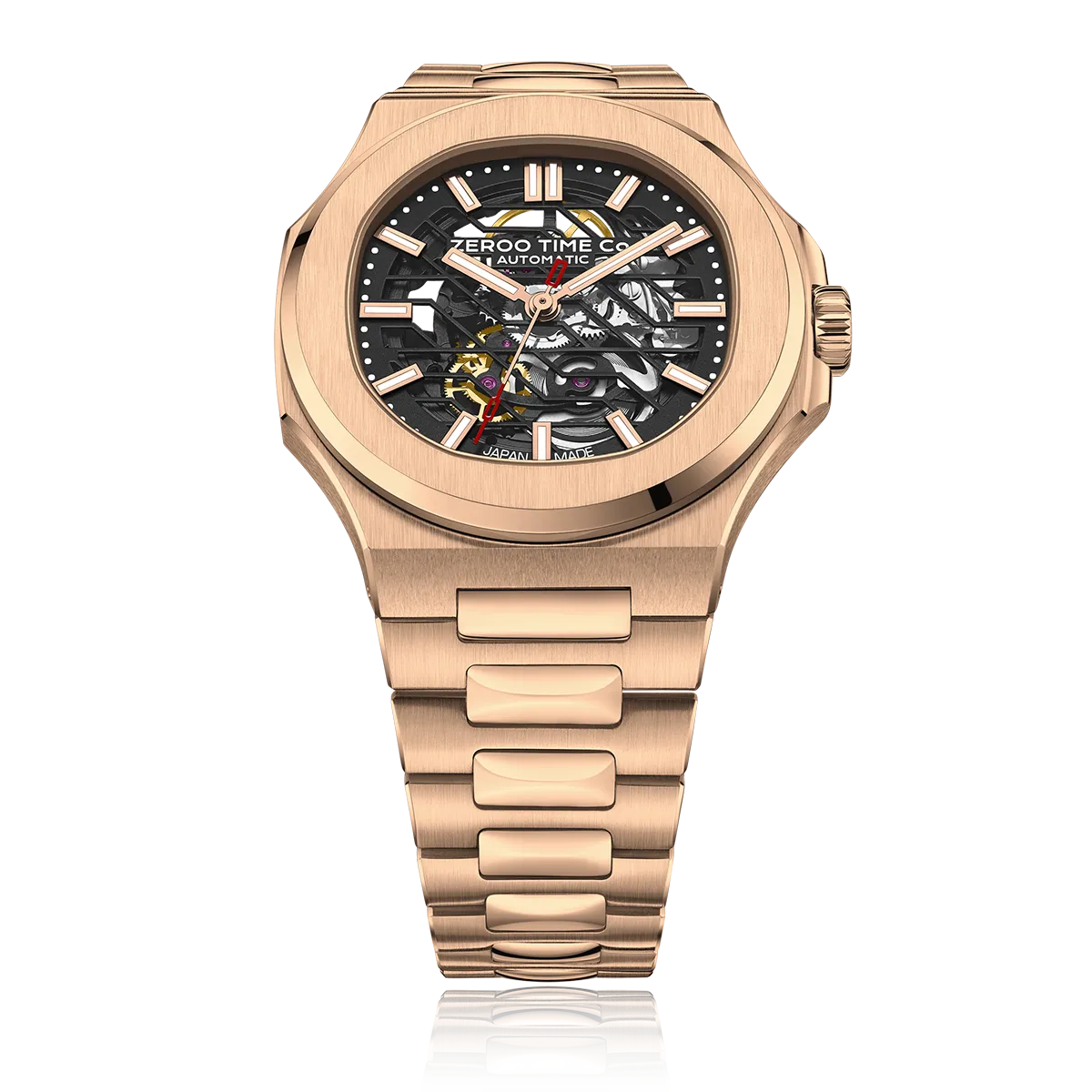 ZEROO M3 THE LYRA SKELETON MECHANICAL AUTOMATICAUTOMATIC WATCH FOR GENTS - ZM003SRBK