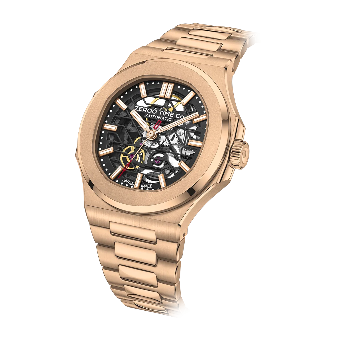 ZEROO M3 THE LYRA SKELETON MECHANICAL AUTOMATICAUTOMATIC WATCH FOR GENTS - ZM003SRBK